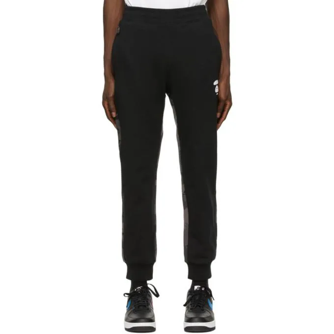 AAPE by A Bathing Ape Black Camo Lounge Pants