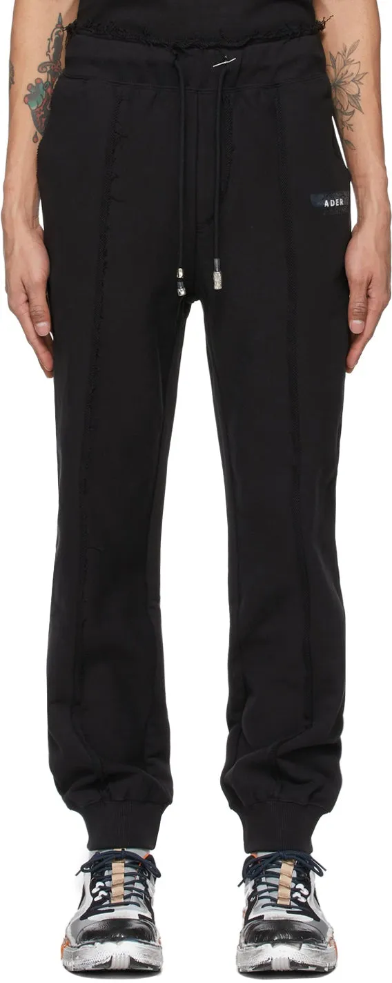 ADER error Black Duct Tape Lounge Pants