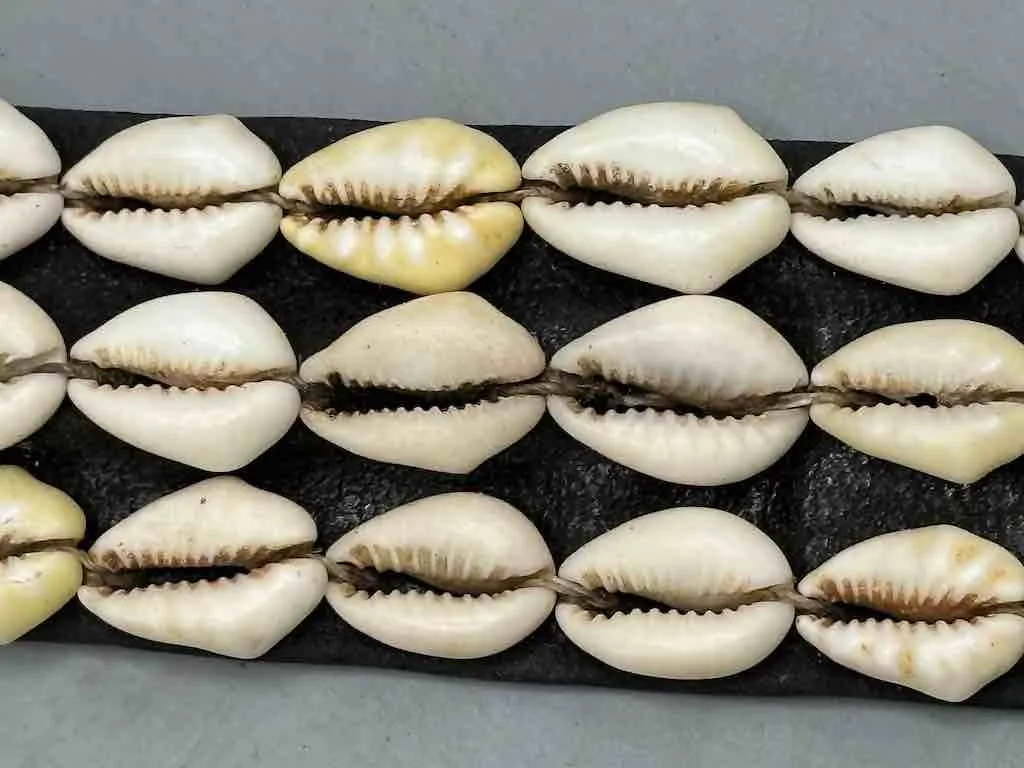 African Finest Quality Cultural Wide Real Cowrie Shell-Leather Tie Closure Belt - 4 colors