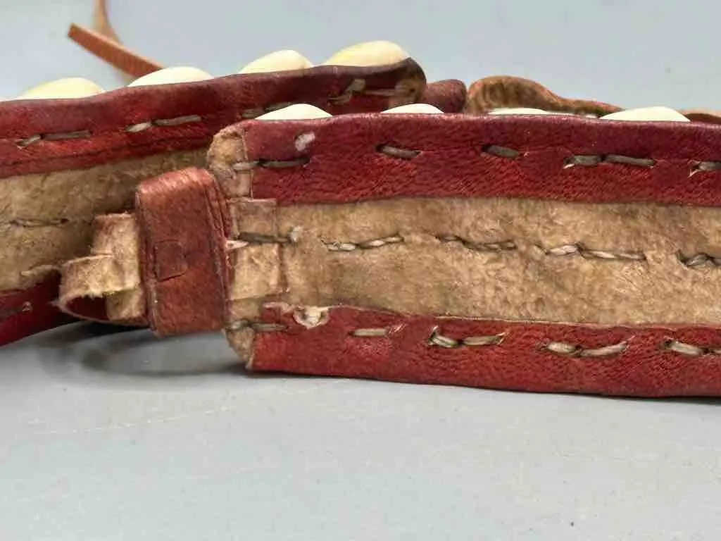 African Finest Quality Cultural Wide Real Cowrie Shell-Leather Tie Closure Belt - 4 colors