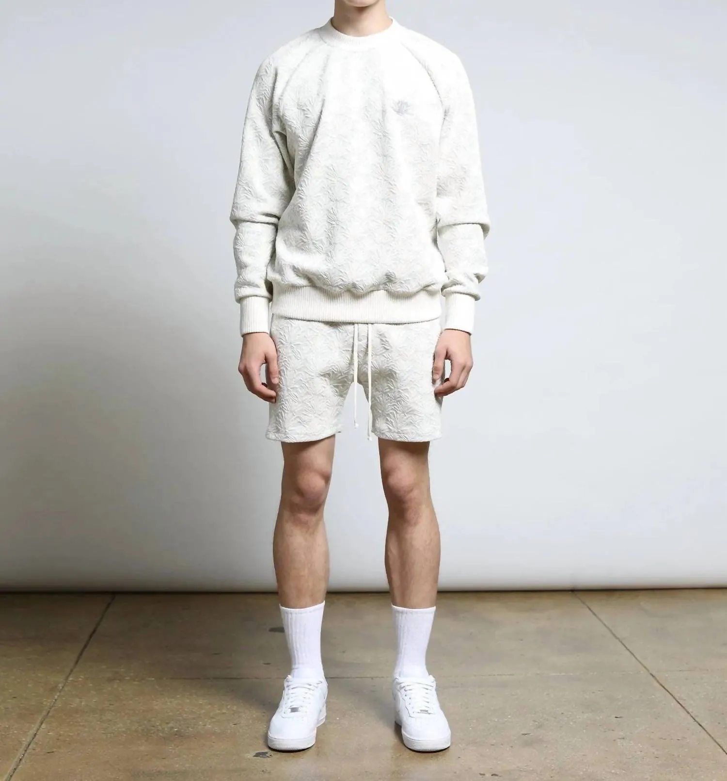 Agave 3D Blister Raglan Crewneck Top