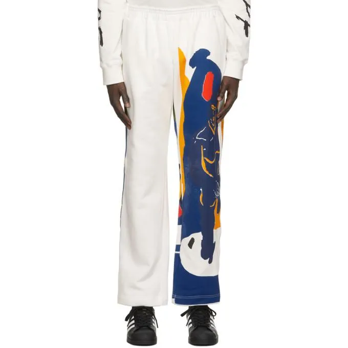 Bethany Williams White The Magpie Project Edition Fleece Magpie Lounge Pants