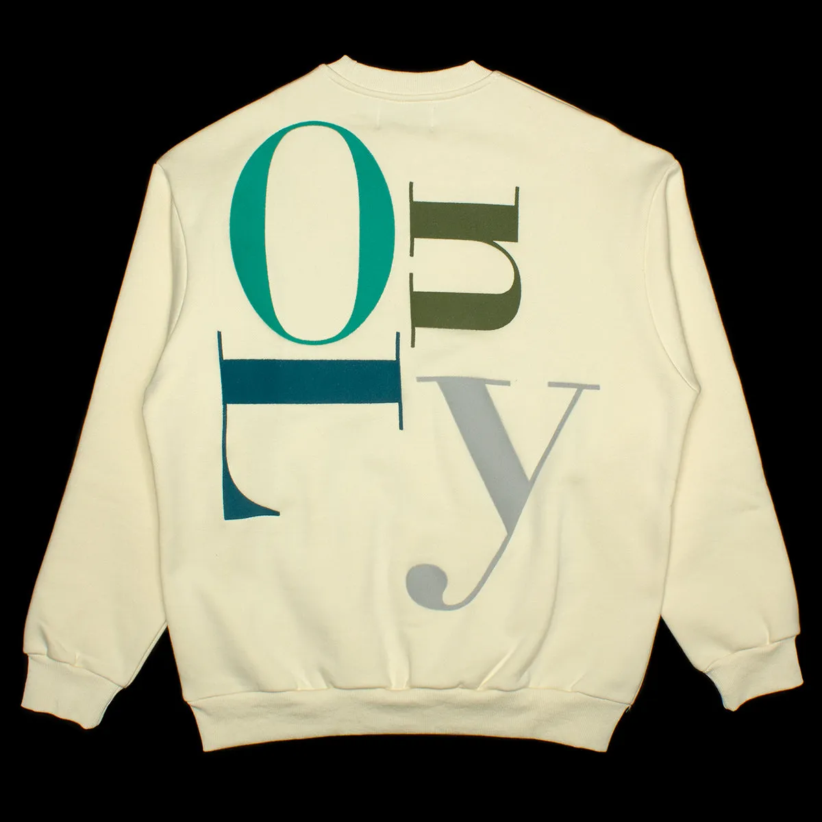 Big Letter Crewneck Sweatshirt