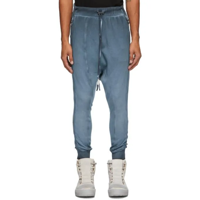 Boris Bidjan Saberi Blue Long John Lounge Pants