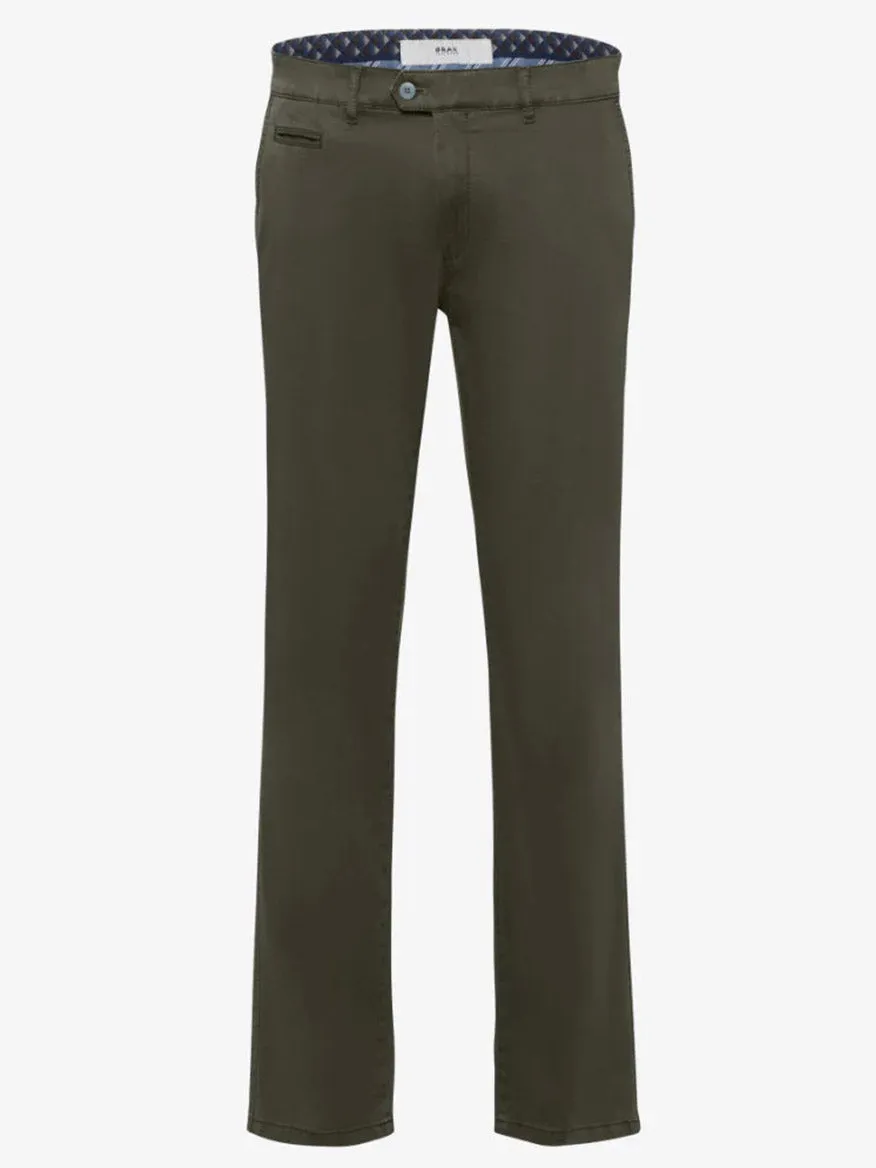 Brax Evans Triplestone Pants in Deep Pine