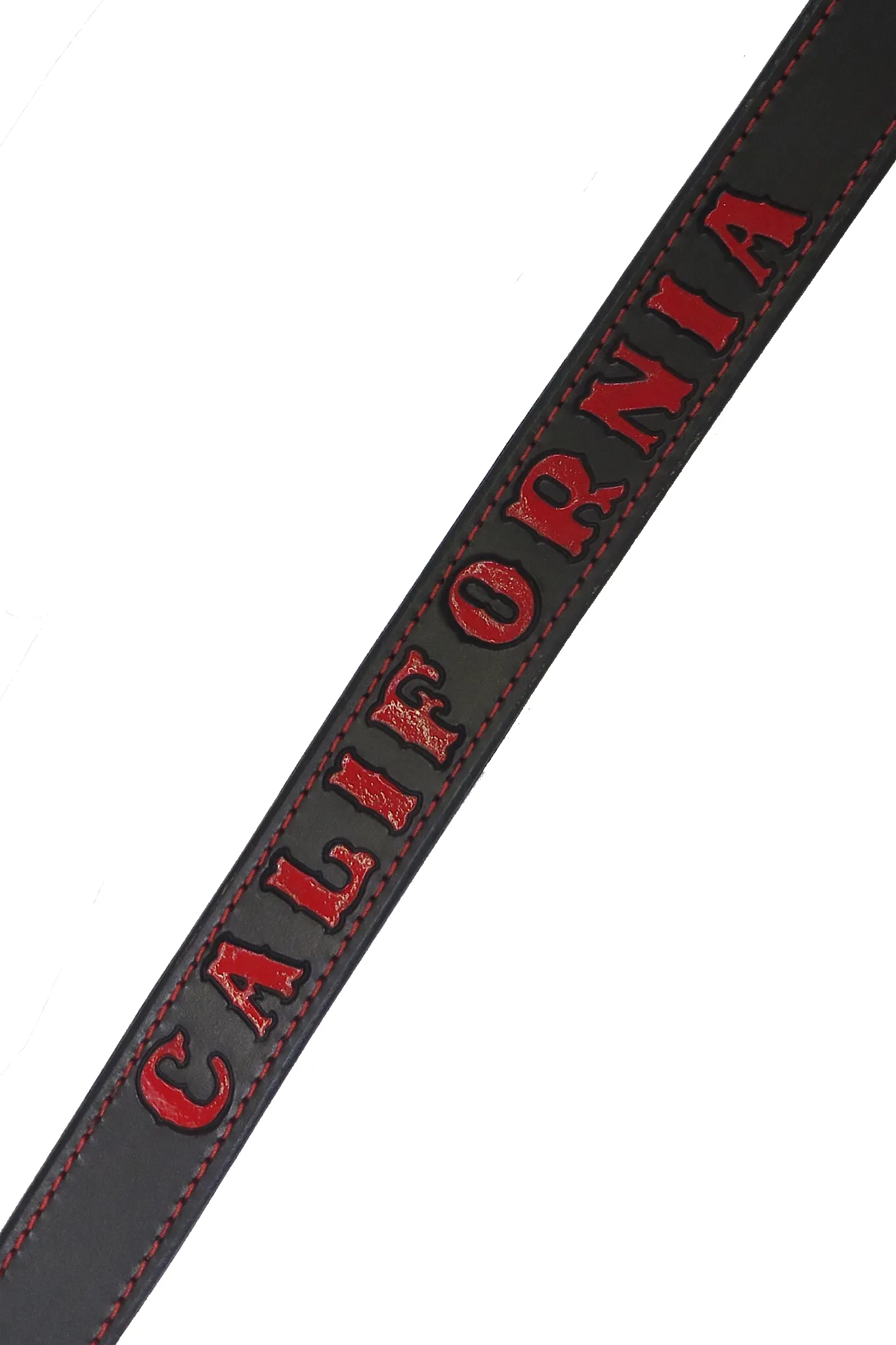 California Stamped Leather Belt