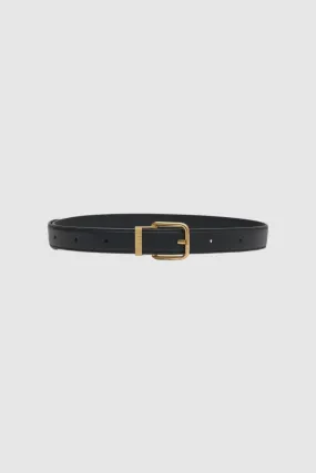 Camilla and Marc Emersyn Leather Belt in Black with Gold