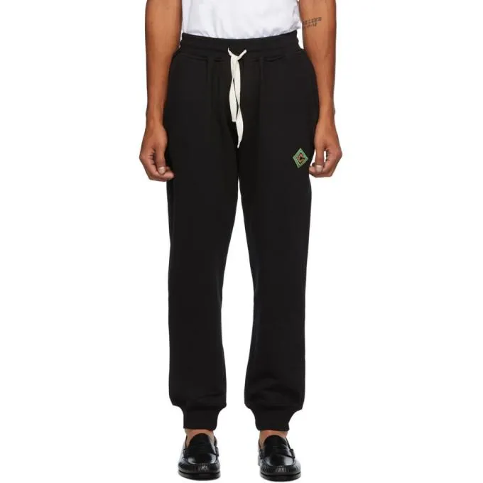 Casablanca Black Antique Logo Lounge Pants