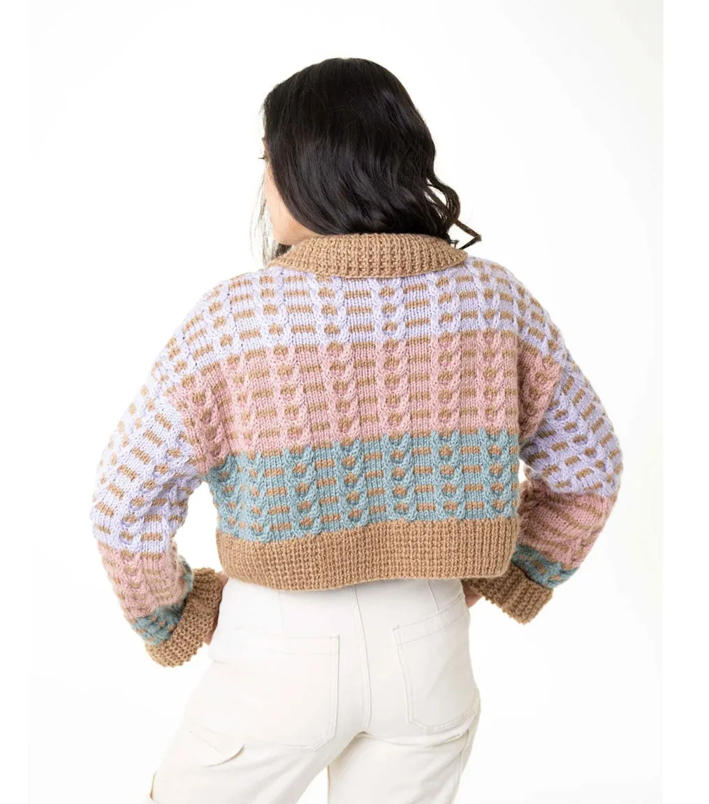 Cropped Cable Cardi