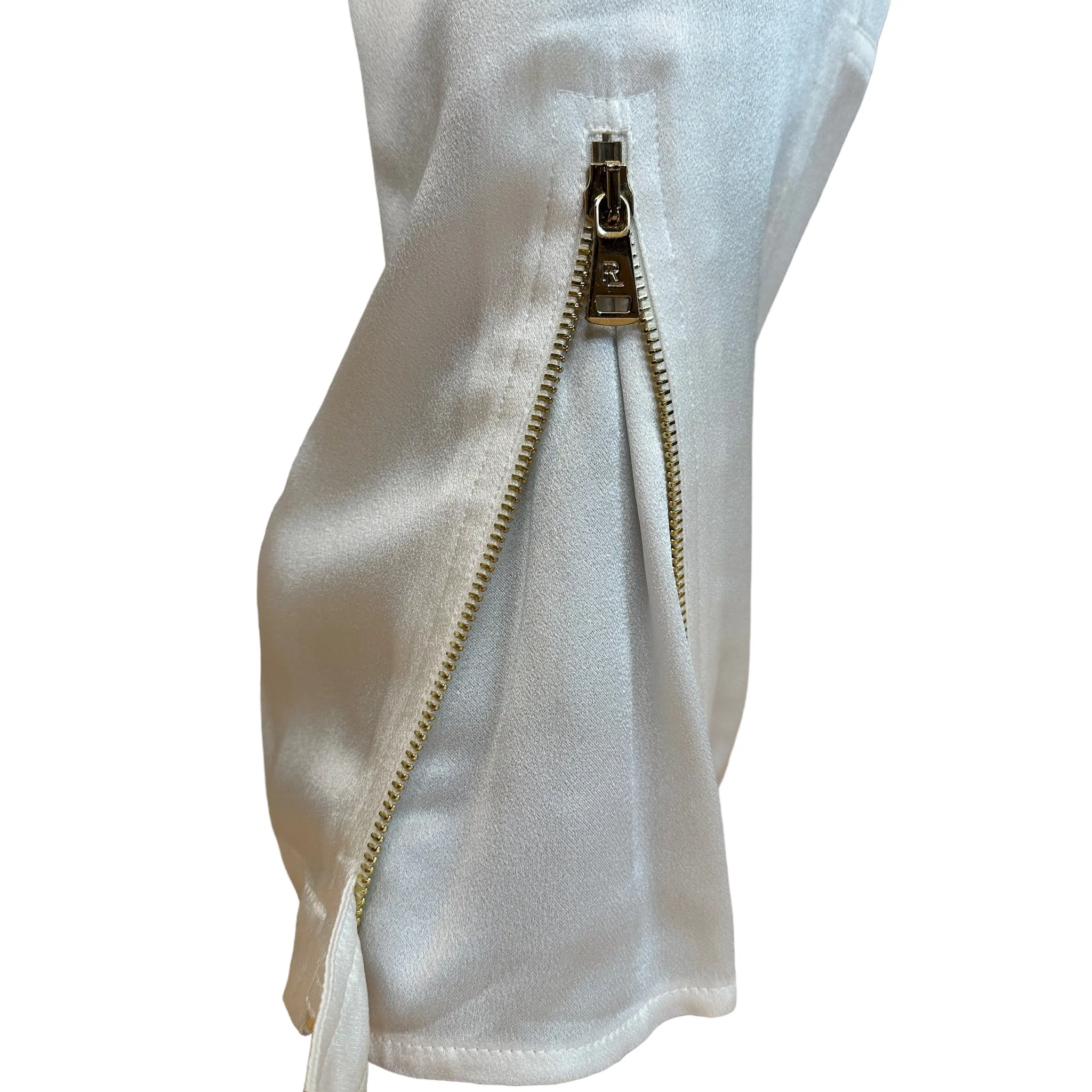Glossy White Cargo Pant - 2