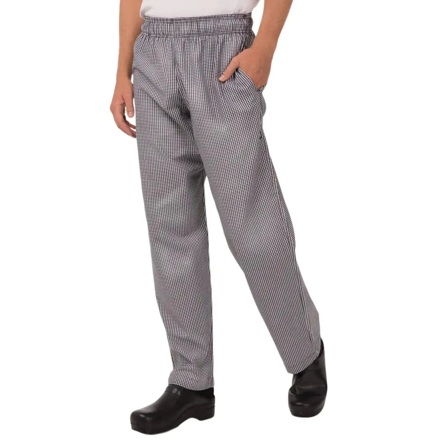 Small Check Basic Baggy Chef Works Chef Pants (Chef Clothing)