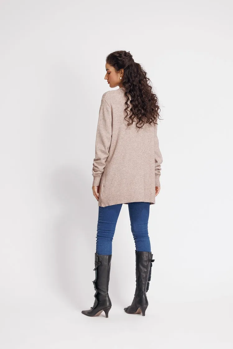 V-Neck Cardigan Sweater