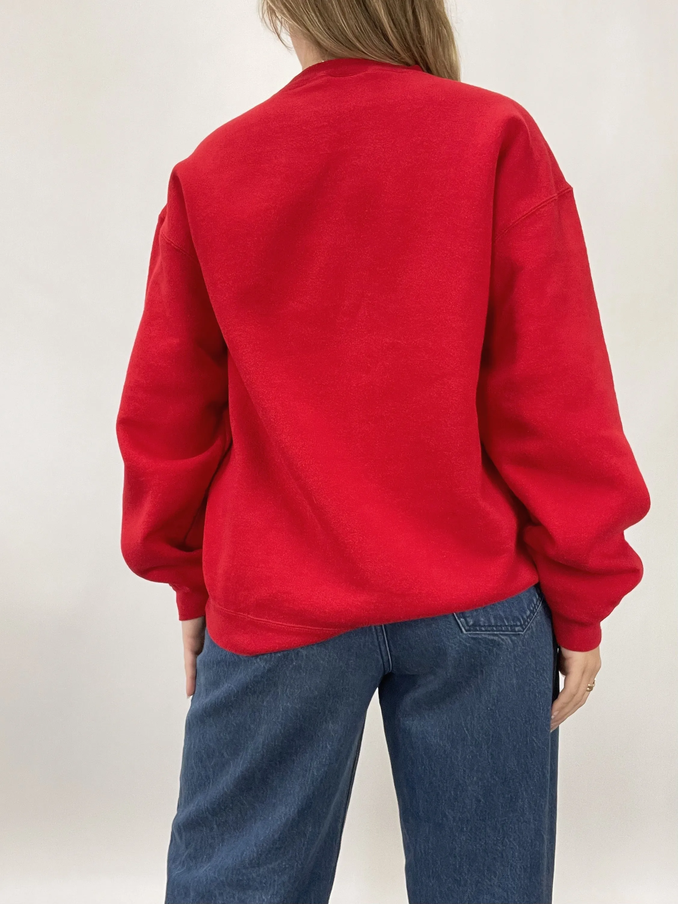 Vintage Arizona Charlie's Red Crewneck Sweatshirt (L)